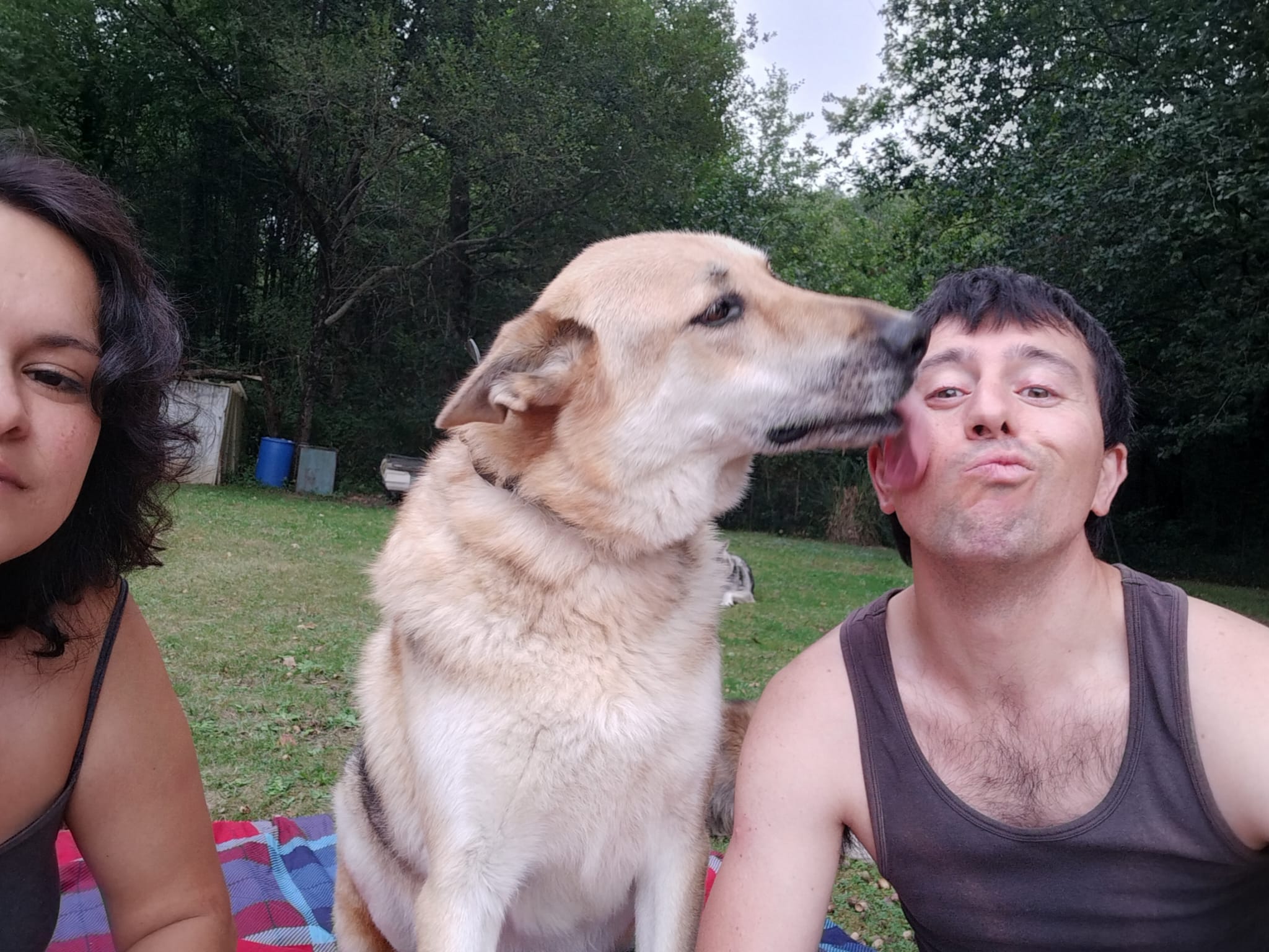 Foto de Aitor y su perro